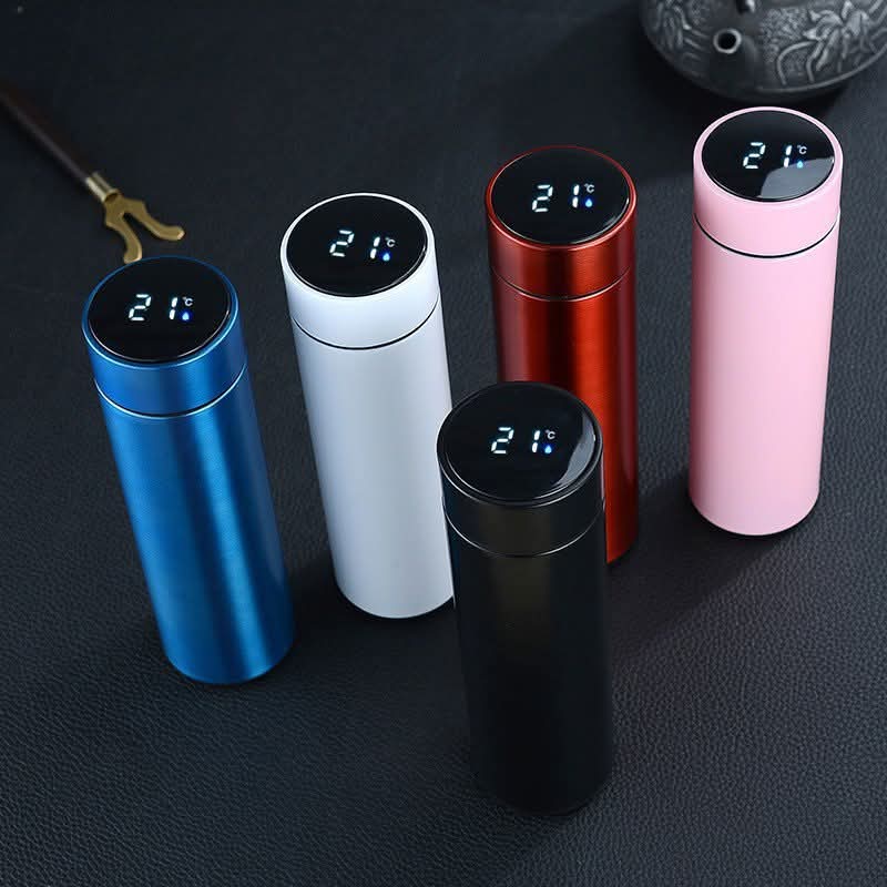 Smart Temperature Display Stainless Steel Flask – 304 Grade, LED Touch Display - Image 2