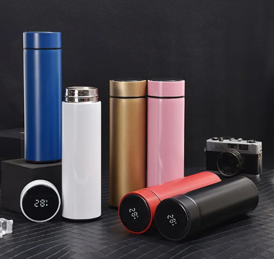 Smart Temperature Display Stainless Steel Flask – 304 Grade, LED Touch Display - Image 4