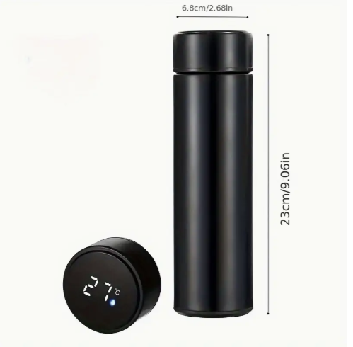 Smart Temperature Display Stainless Steel Flask – 304 Grade, LED Touch Display - Image 8
