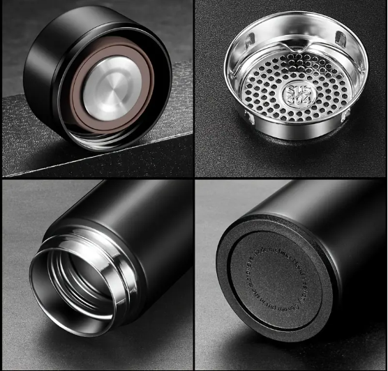 Smart Temperature Display Stainless Steel Flask – 304 Grade, LED Touch Display - Image 3