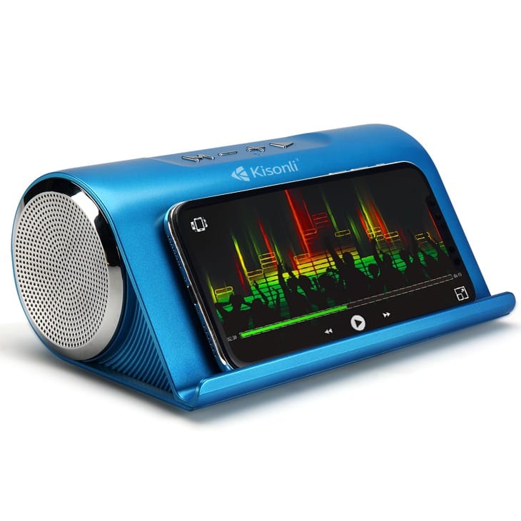 Super Bass Portable Mobile Phone Stand Speaker with BT/CALL/FM/USB/TF/AUX/ Function - Image 3